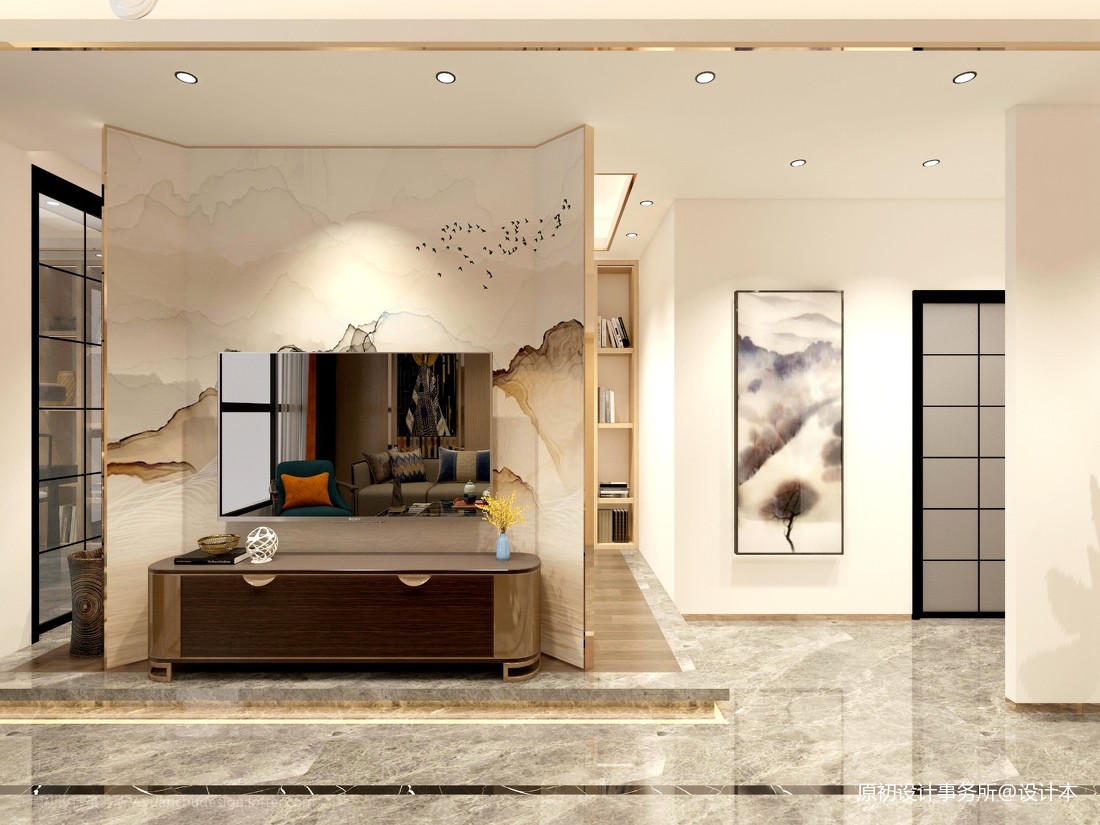 廈門(mén)室內(nèi)裝潢設(shè)計(jì)_3室2廳入戶(hù)玄關(guān)設(shè)計(jì)效果圖_室內(nèi)裝飾工程