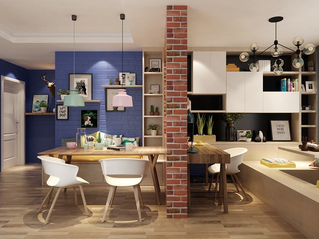 簡歐風格客餐廳