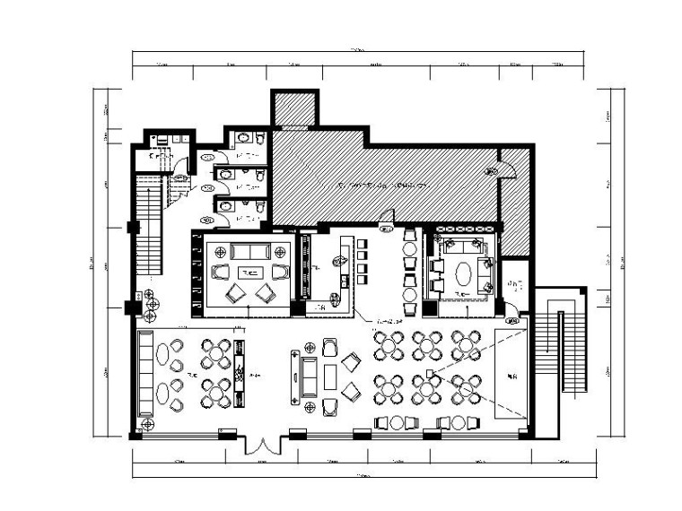 工業(yè)化復(fù)古簡約loft風(fēng)格酒吧施工圖(含效果圖）