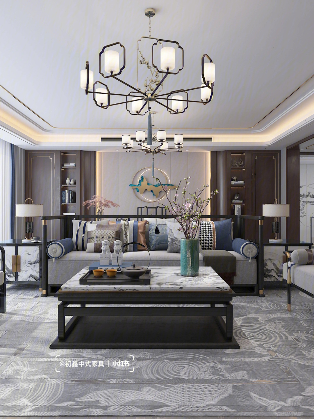 廈門中式家裝_廈門新中式裝修風格_廈門中式小區(qū)