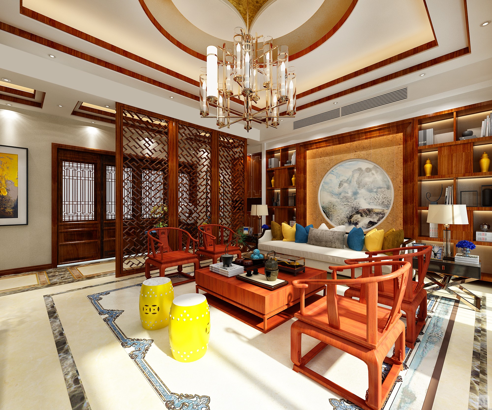 廈門新中式裝修風格_廈門中式小區(qū)_廈門中式家裝