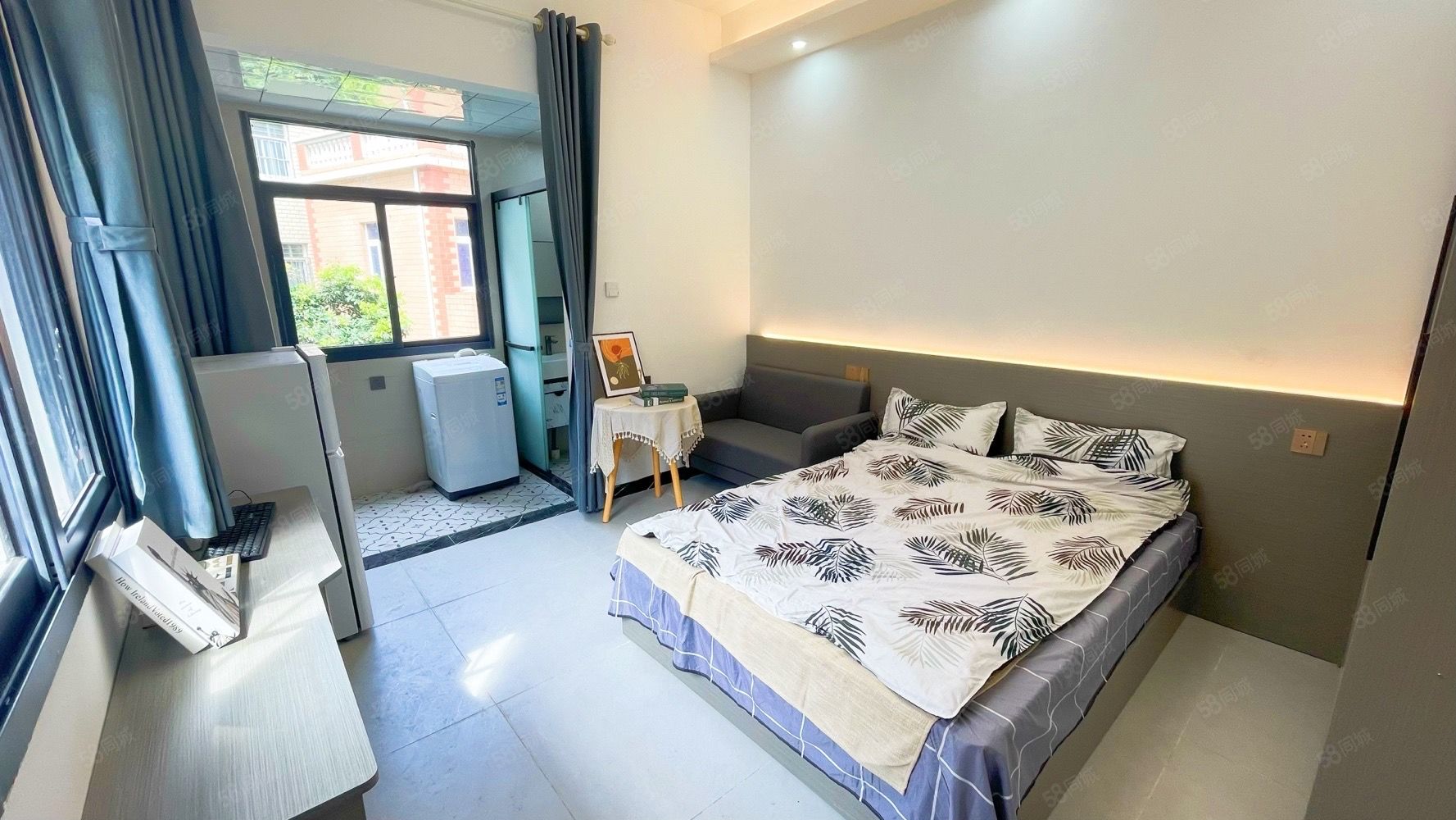 杏林村園博苑地鐵口全新邊套精裝大單間，出租，全屋燈帶裝飾