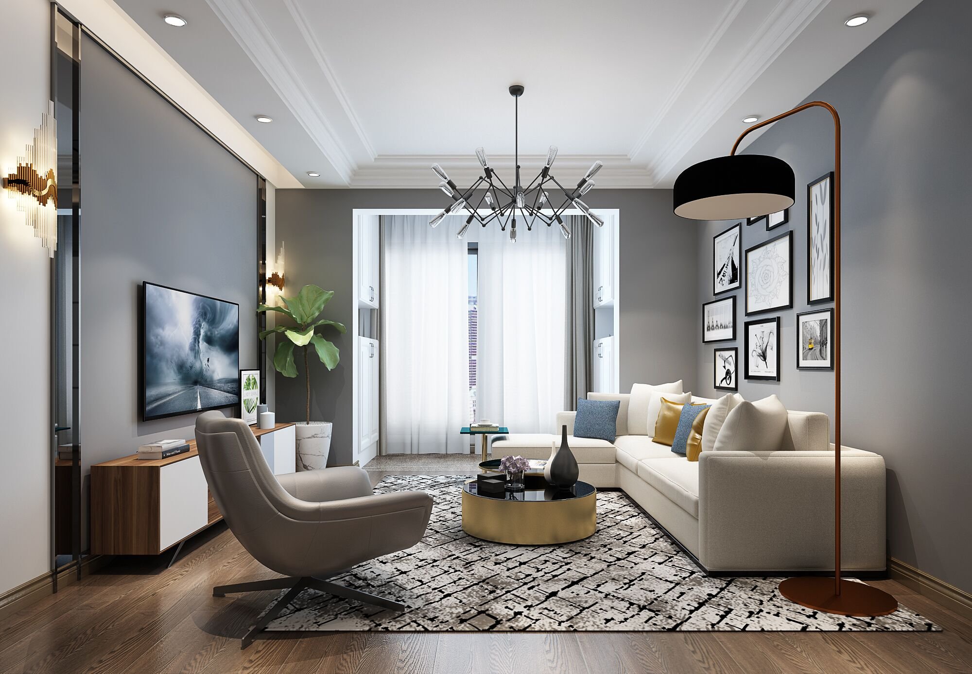 240平米的現(xiàn)代風(fēng)格，原來復(fù)式還可以這樣裝修！