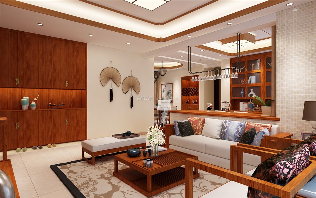 廈門新中式家具_(dá)廈門裝修效果圖_廈門有家裝飾新中式裝修報價