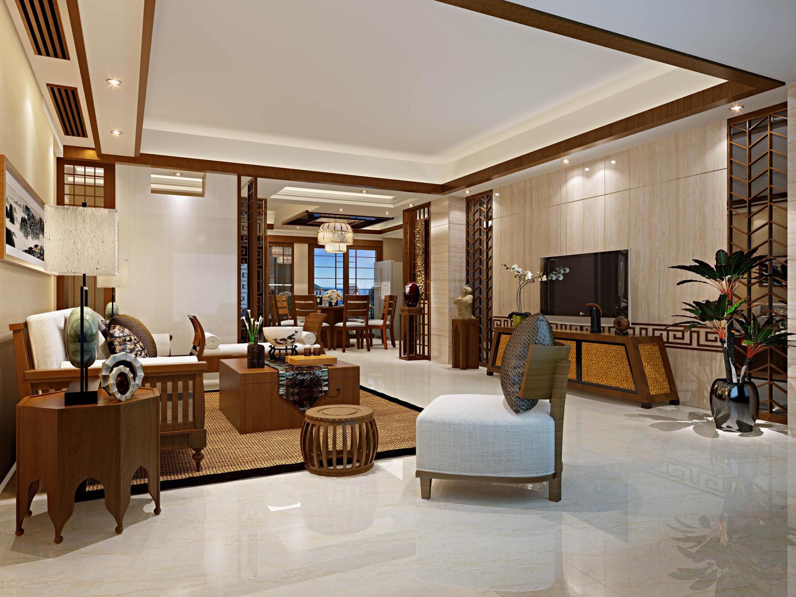 廈門裝修效果圖_廈門新中式家具_(dá)廈門有家裝飾新中式裝修報價