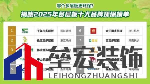哪個多層板更環(huán)保？揭曉2025年多層板十大品牌榜單